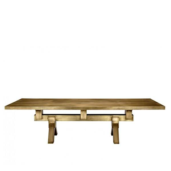 MASS DINING TABLE BRASS TOM DIXON