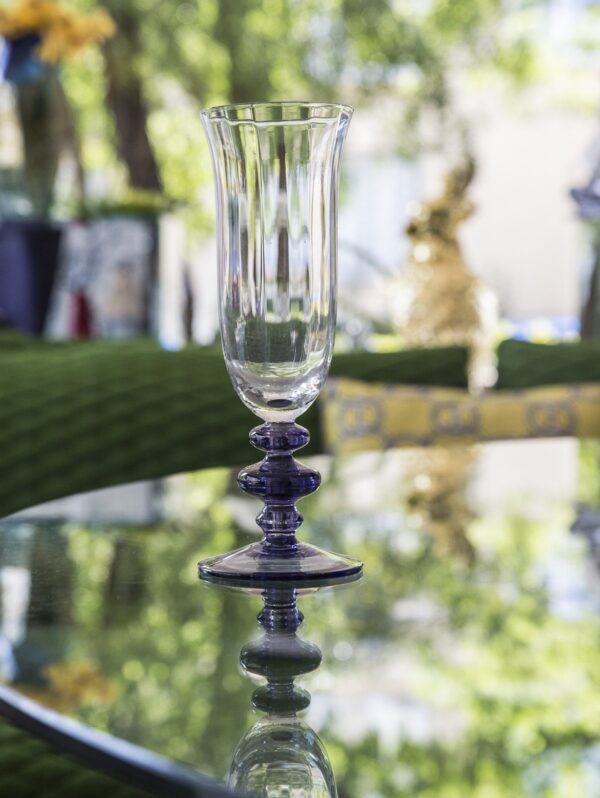 CHAMPAGNE GLASS LILA