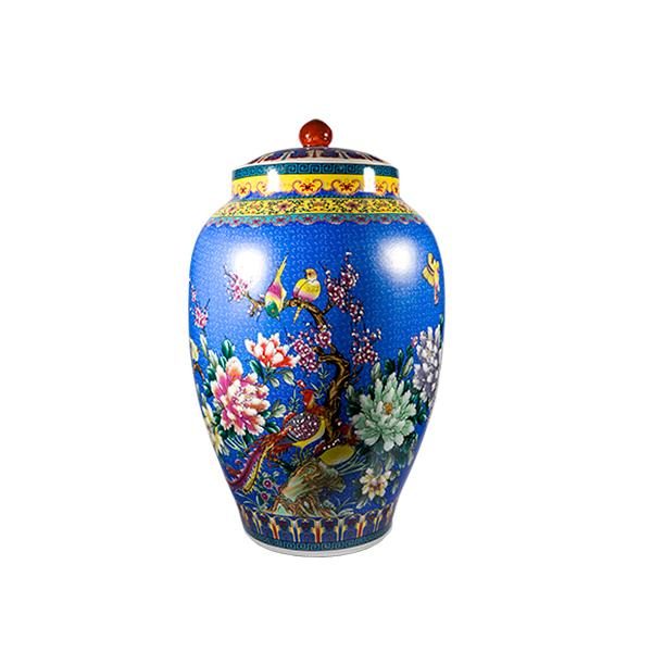 БУРКАН CONDIMENT POT QIANLONG BLUE