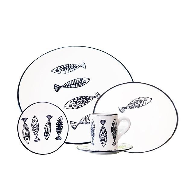 КОМПЛЕКТ ЧИНИИ, КУПИ И ЧАШИ POISSON SET OF 30