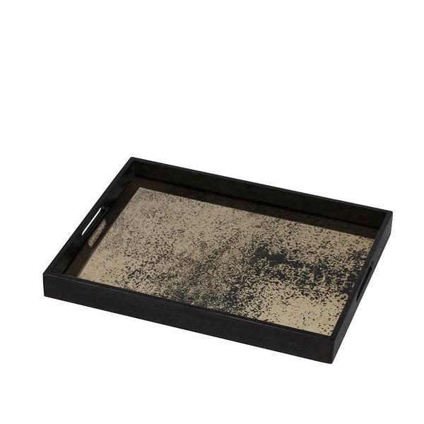 ПОДНОС HEAVY AGED BRONZE MIRROR L