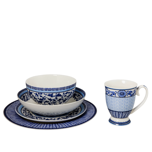 ХОЛАНДСКИ ПОРЦЕЛАНОВ СЕРВИЗ BLUE HEAVEN SET OF 30