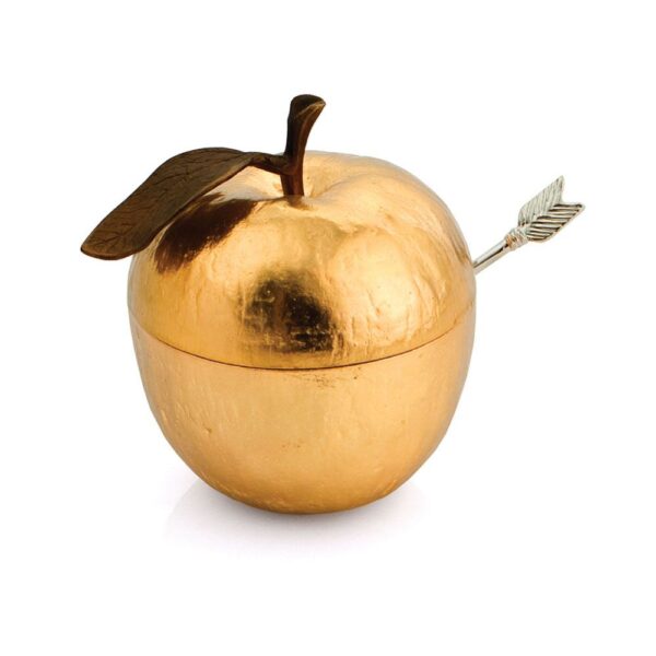 Съд за мед с лъжица Apple Goldtone