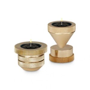 COG TEA LIGHT HOLDER CYLINDER