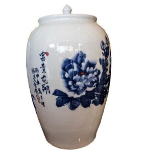 BLUE FLOWER JAR