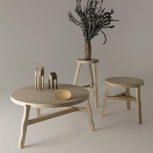 OFFCUT COFFEE TABLE 800MM NATURAL TOM DIXON