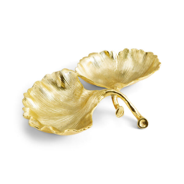 ПЛАТО NEW LEAVES GINKGO DOUBLE COMPARTMENT DISH