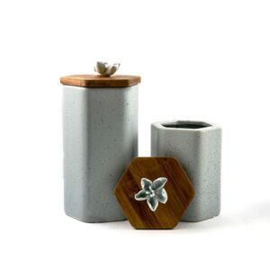 BLUE FLOWER JAR S