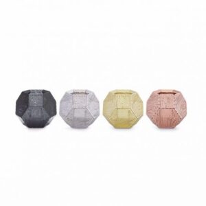 ETCH TEA LIGHT HOLDER WOOD BLACK TOM DIXON