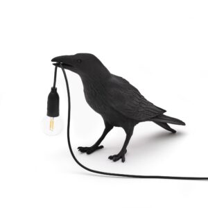 НАСТОЛНА ЛАМПА BIRD WAITING BLACK SELETTI