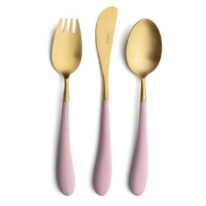 ДЕТСКИ ПРИБОРИ ЗА ХРАНЕНЕ ALICE PINK MATTE GOLD CUTIPOL