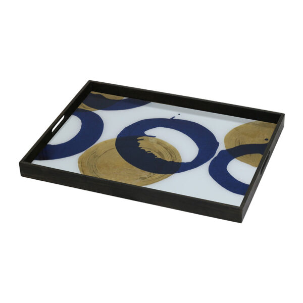 ПОДНОС GOLD AND BLUE HALOS