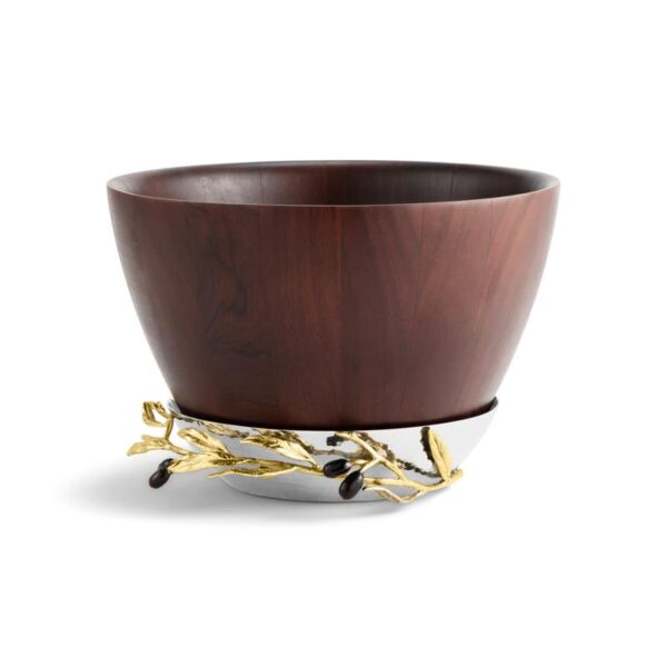 Дървена купа Olive Branch Gold