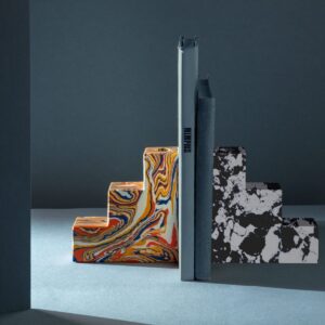 РАЗДЕЛИТЕЛИ ЗА КНИГИ SWIRL STEPPED – КОМПЛЕКТ ОТ 2 БРОЯ TOM DIXON