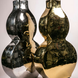ВАЗА FLAT GOURD SILVER S