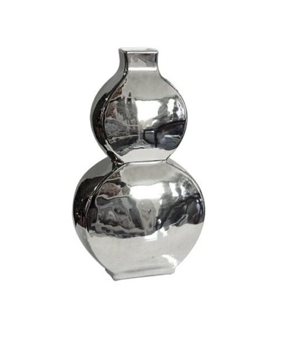 ВАЗА FLAT GOURD SILVER S