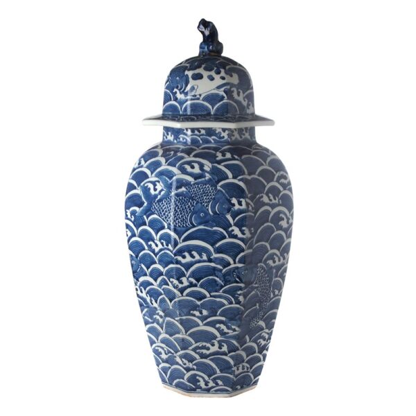 БУРКАН TEMPLE JAR HEXAGONAL SEA DECOR