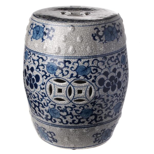 STOOL PORCELAIN BLUE WHITE