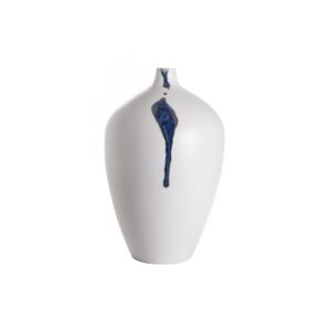 ВАЗА OBLONG BLUE WHITE GOLD