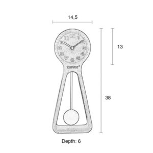 ЧАСОВНИК PENDULUM TIME TERRAZZO ZUIVER