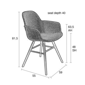 СТОЛ ALBERT KUIP SOFT ARMCHAIR BEIGE ZUIVER