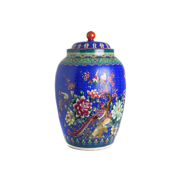 БУРКАН CONDIMENT POT QIANLONG BLUE H60