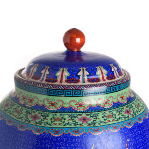 БУРКАН CONDIMENT POT QIANLONG BLUE H60