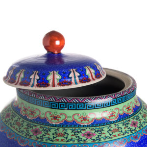 БУРКАН CONDIMENT POT QIANLONG BLUE H60