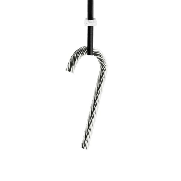 Коледна украса Twist Candy Cane Silver