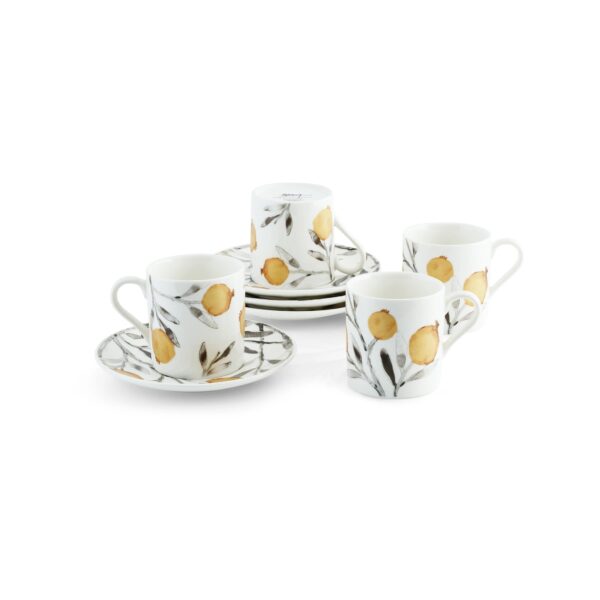 Комплект чаши и чинийки Pomegranate Demitasse Set