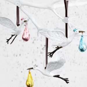 Коледна украса Stork Pink