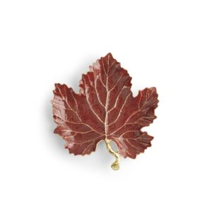 Плато Vine Red Grape Leaf