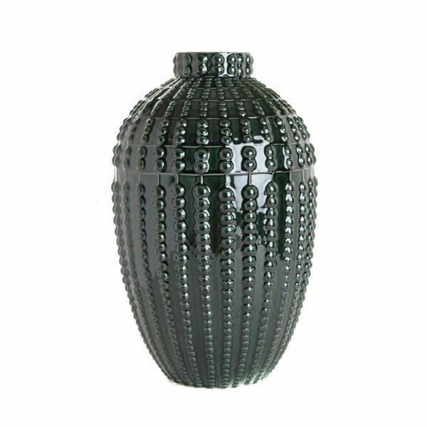 ВАЗА BEADS CERAMIC L DEEP GREEN