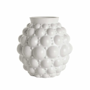 Ваза Bubbles Ceramic L White Matte
