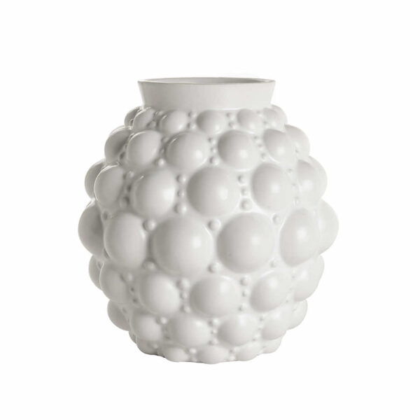 Ваза Bubbles Ceramic L White Matte