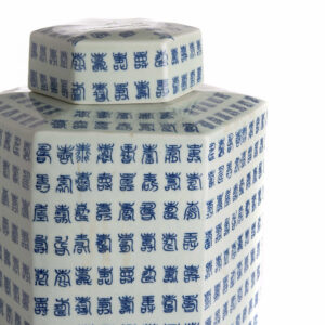 БУРКАН TEA POT HEXAGONAL BLUE WHITE