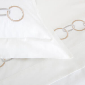 Спален комплект Links Embroidery Savage Beige / Cliff Grey 240x220