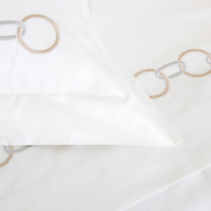 Спален комплект Links Embroidery L Savage Beige / Cliff Grey 260x240
