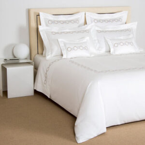 Спален комплект Links Embroidery L Savage Beige / Cliff Grey 260x240