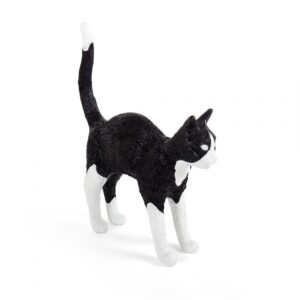 НАСТОЛНА ЛАМПА JOBBY THE CAT BLACK & WHITE SELETTI