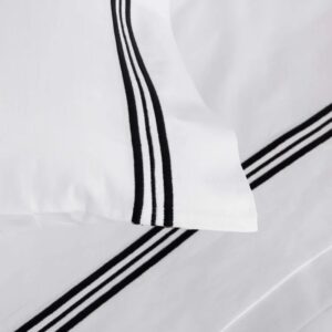 СПАЛЕН КОМПЛЕКТ TRIPLO POPELINE WHITE / BLACK