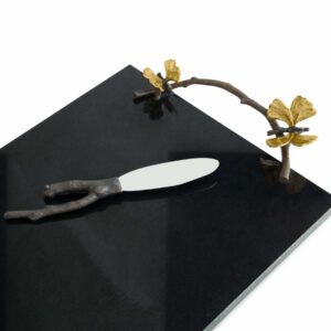 Дъска за сирена и нож Butterfly Ginkgo Granite