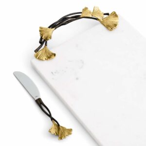 Дъска за сирена и нож Golden Ginkgo Large