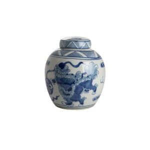 Буркан Flower Pot Round S Fu Dog