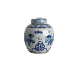 Буркан Flower Pot Round S Fu Dog