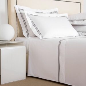 Спален комплект Triplo Popeline White / Slate Grey 260x240