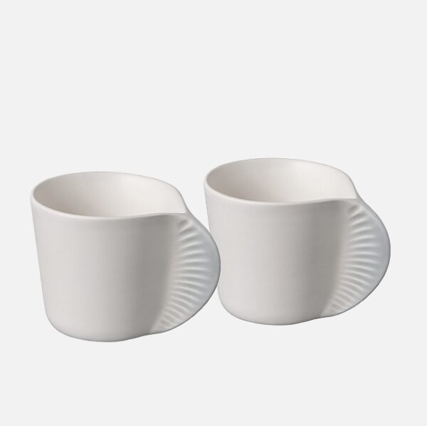 ЧАШИ ЗА КАФЕ TASSE MORPHOSE PEARL GREY X 2