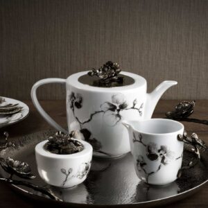 Порцеланов чайник Black Orchid