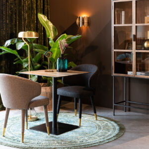 Стол Lunar Velvet Ochre Dutchbone