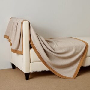 Одеяло Tuileries Ivory/Camel